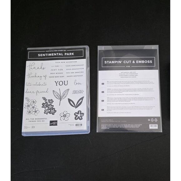 Stampin Up!  Sentimental Park Stamps + Dies - Picture 1 of 2